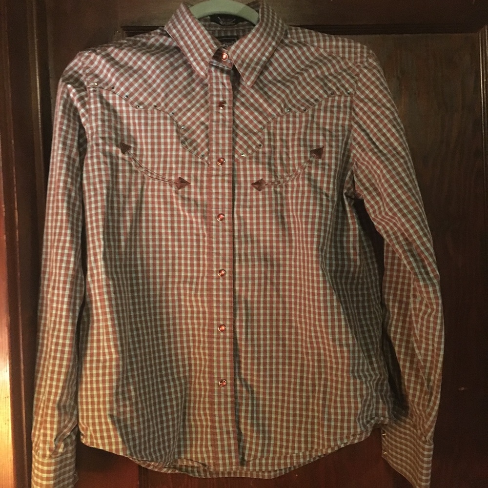 Cruel girl pearl button shirt